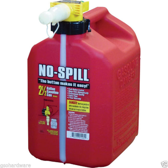No Spill 2.5 Gallon Gas Can